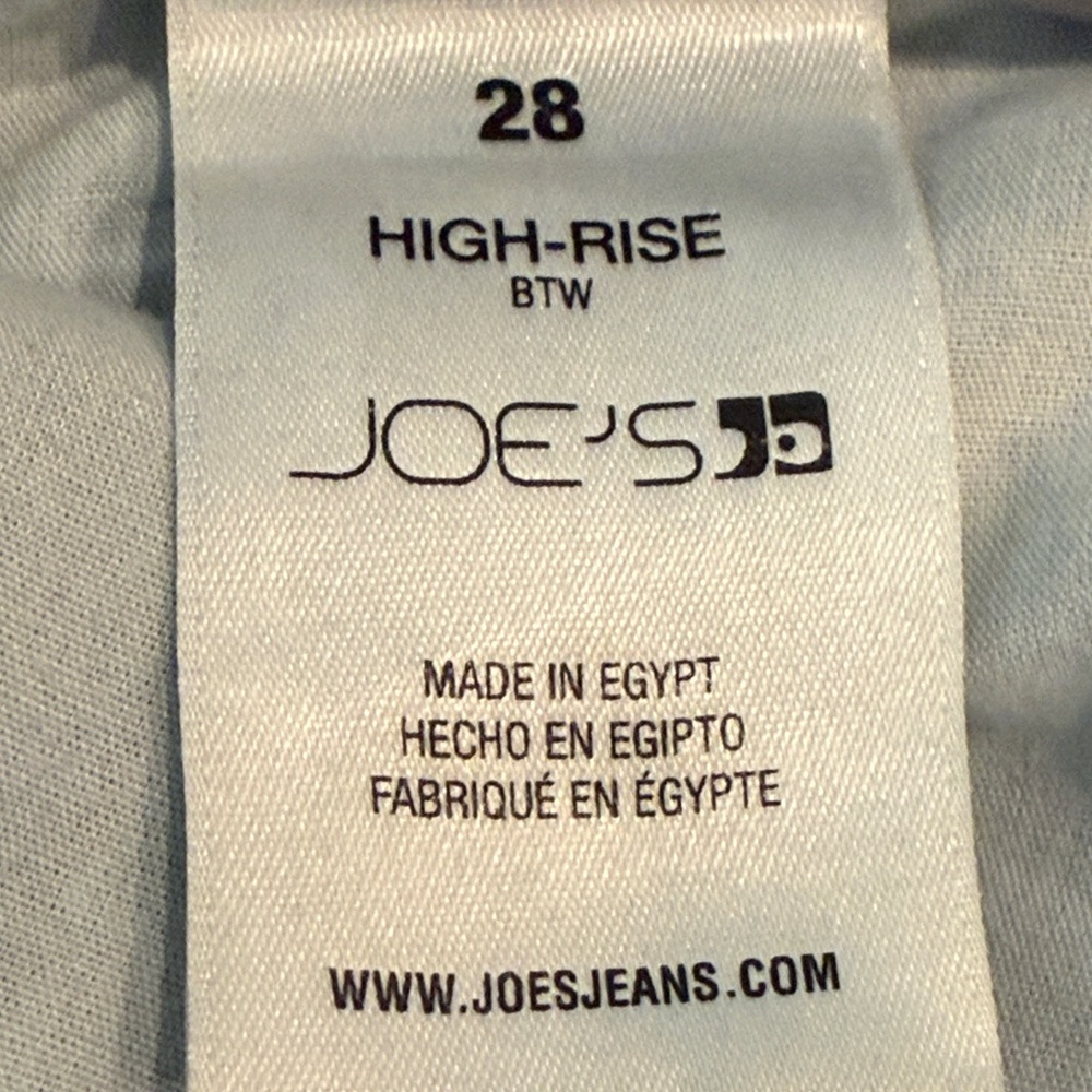 Joe’s Jeans High-Rise BTW Wide Leg Raw Hem Jeans Waist 28 - Picture 7 of 12